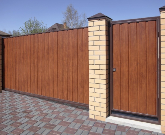 Ворота из металлического сайдинга в Михайловске